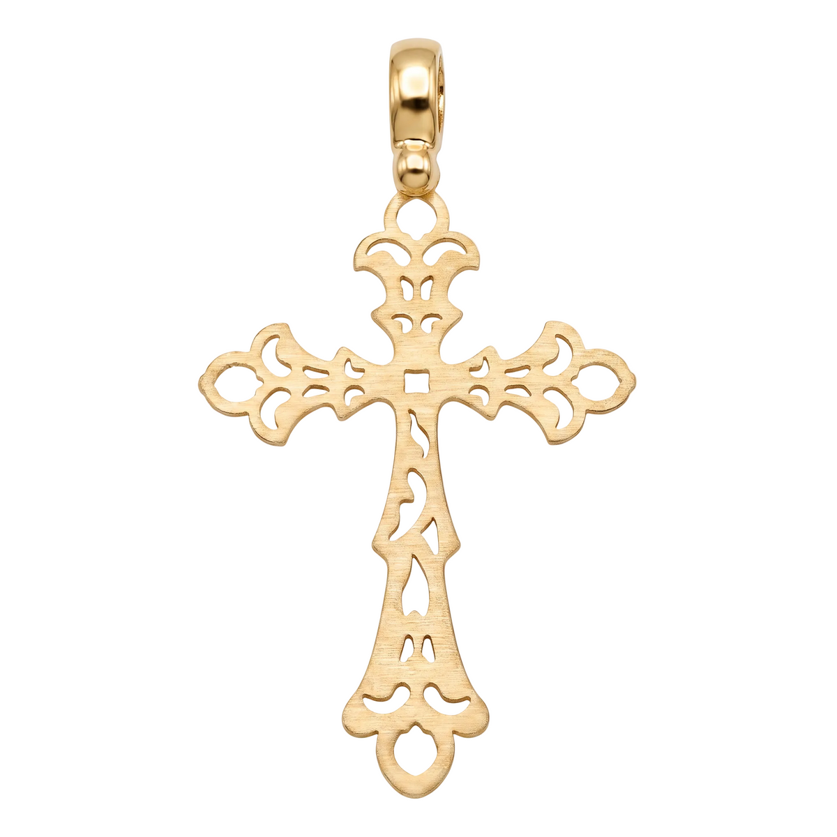 18K Yellow Gold Cross Pendant