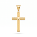 18K Yellow Gold Cross Pendant
