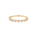 18K Yellow Gold Cubic Zirconia Ring