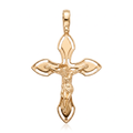 18K Yellow Gold Crucifix Pendant