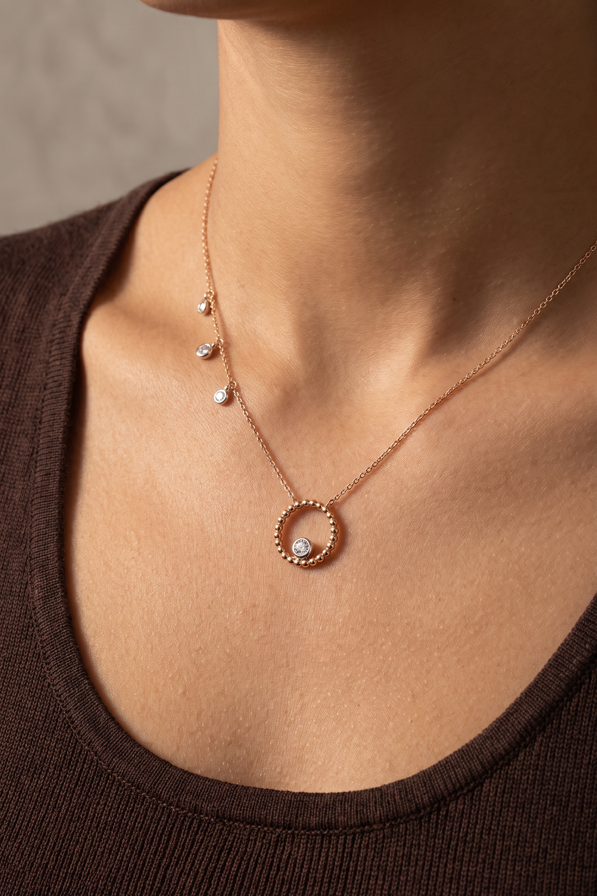 Diamond Two Tone Gold Necklace