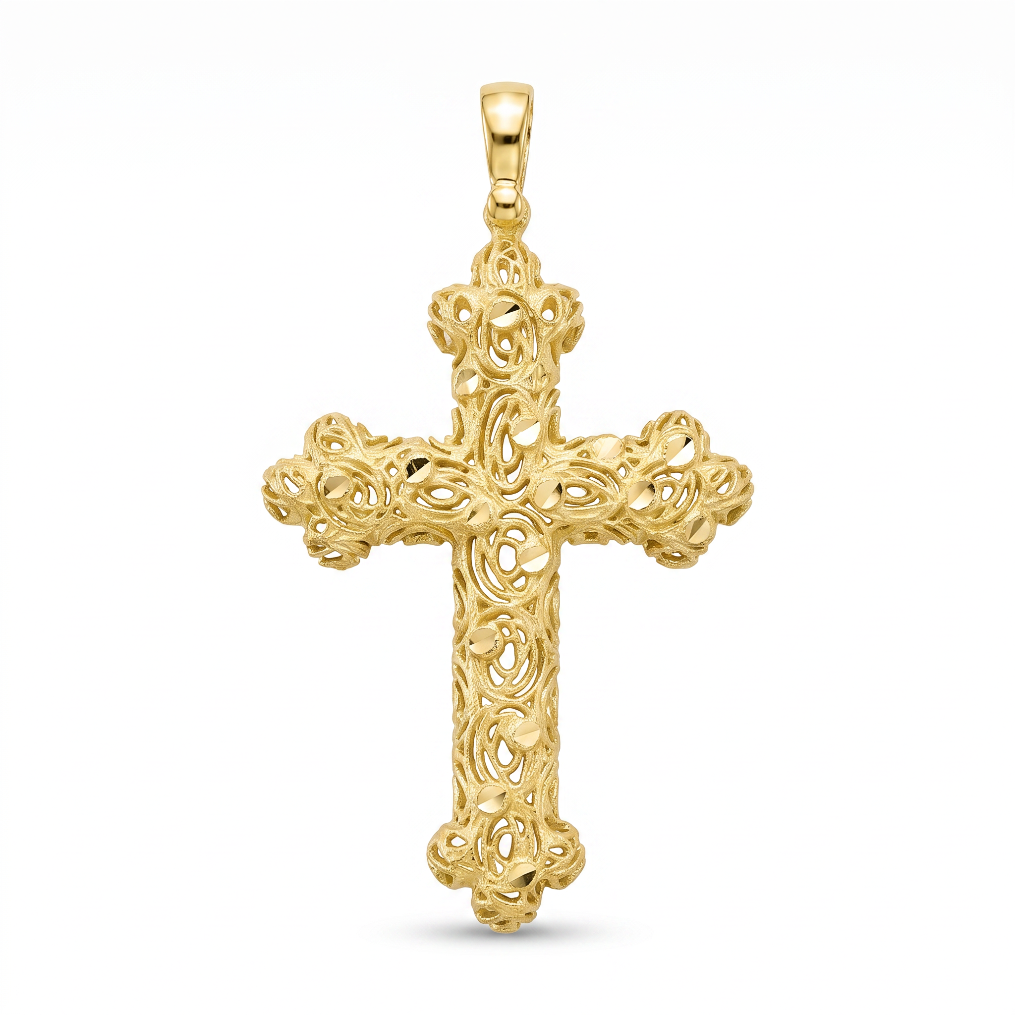 18k Gold Cross Pendant