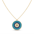 18K Yellow Gold Cubic Zirconia Necklace