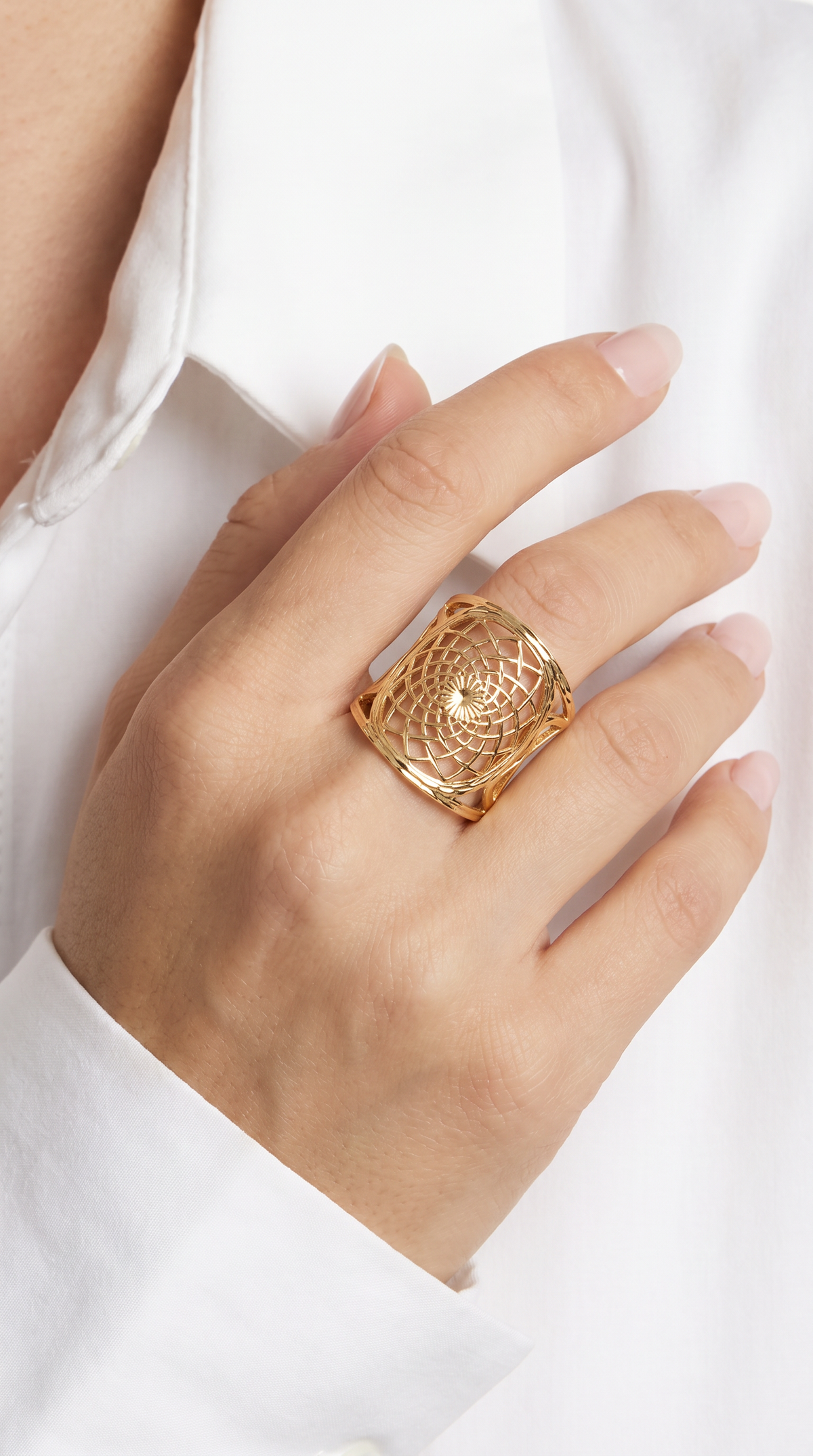 18K Yellow Gold Ring