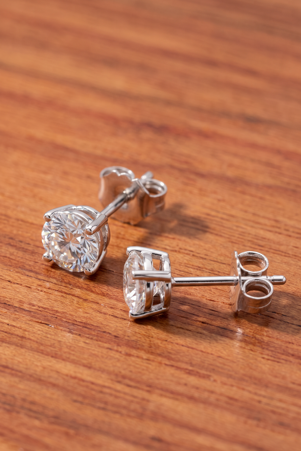 Lab Diamond White Gold 0.72 ctw Stud Earrings