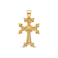18K Yellow Gold Cross Pendant