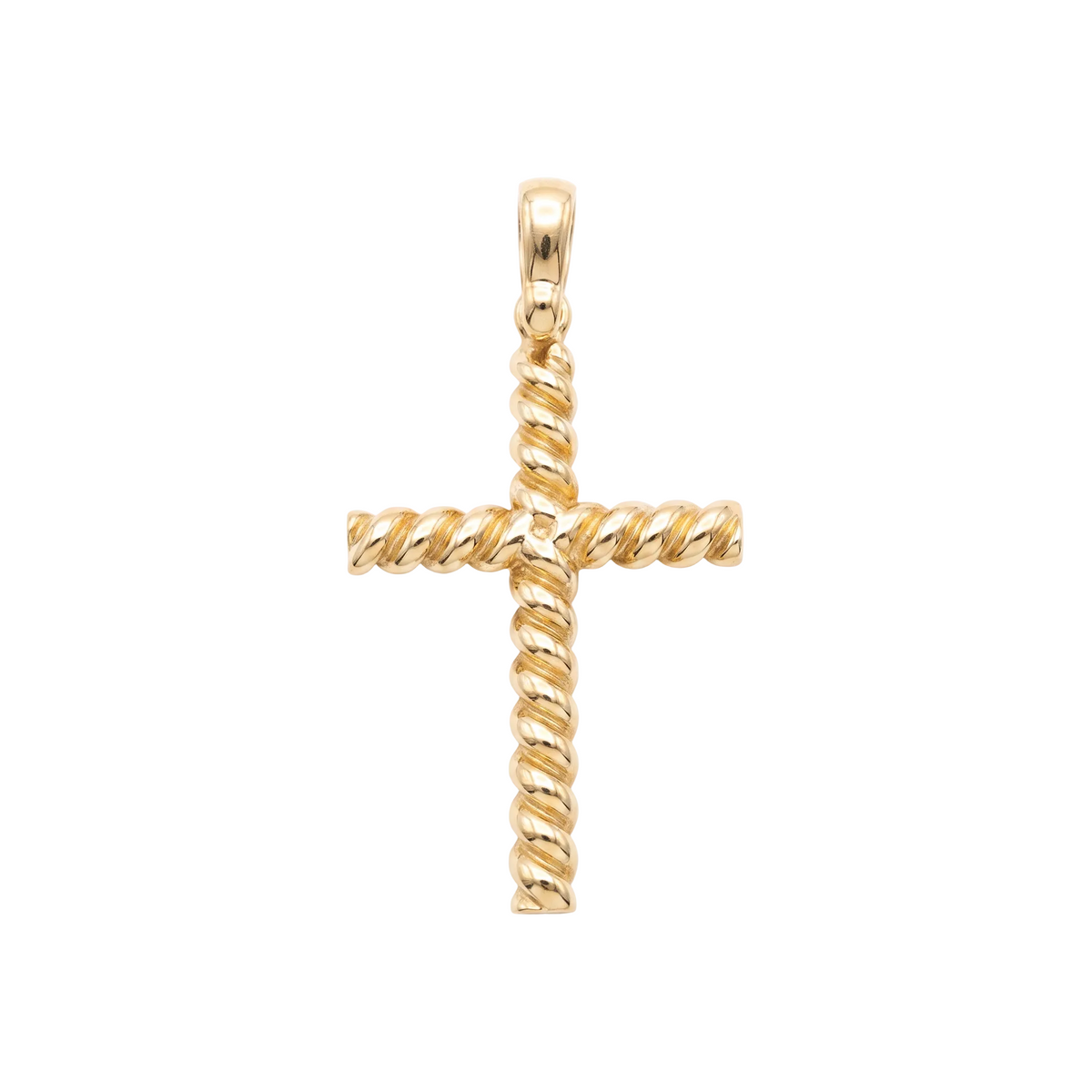 18K Yellow Gold Cross Pendant