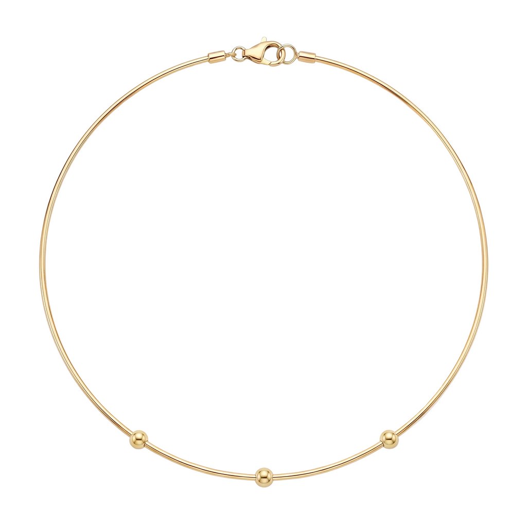 18K Gold Choker Necklace