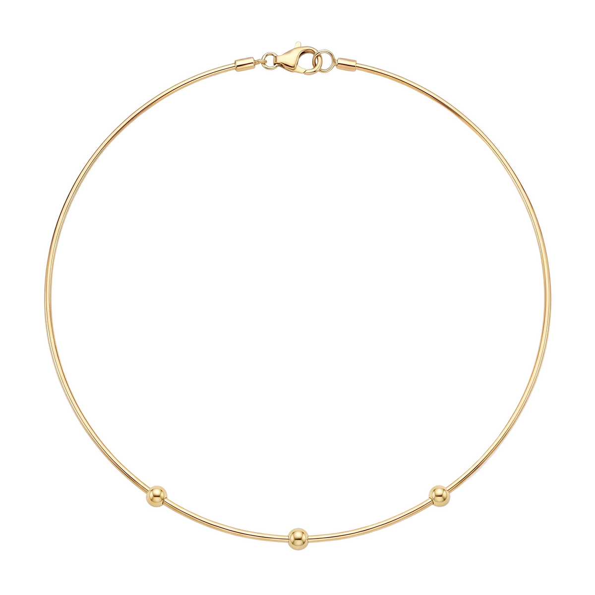 18K Gold Choker Necklace