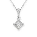 Diamond White Gold Necklace