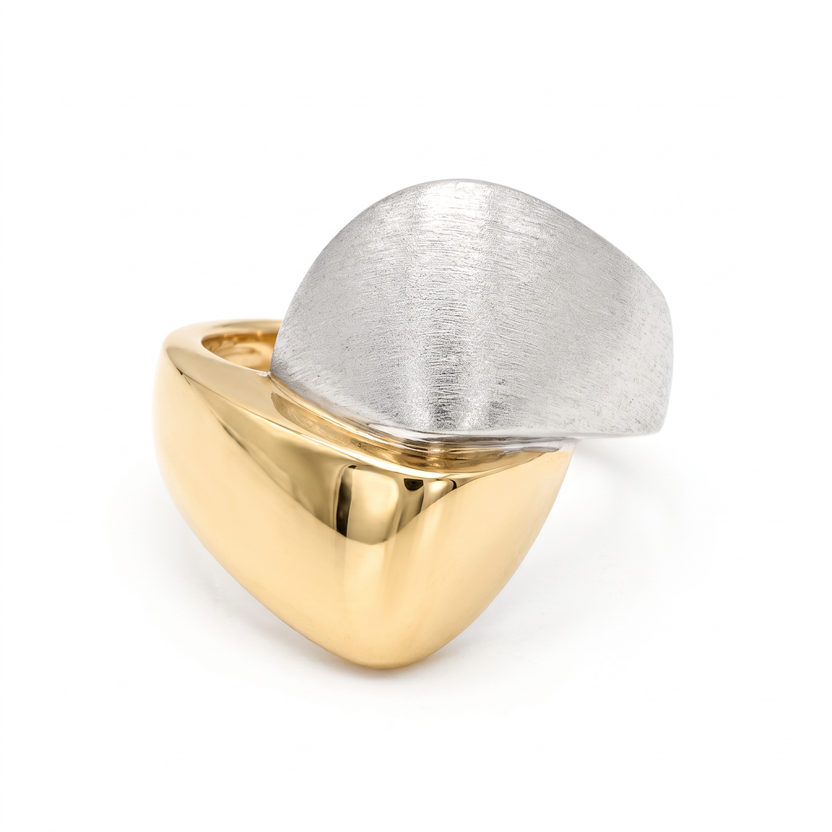 18K Two Tone Gold Ring