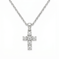 Diamond White Gold Cross Necklace