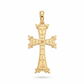 18K Yellow Gold Cross Pendant