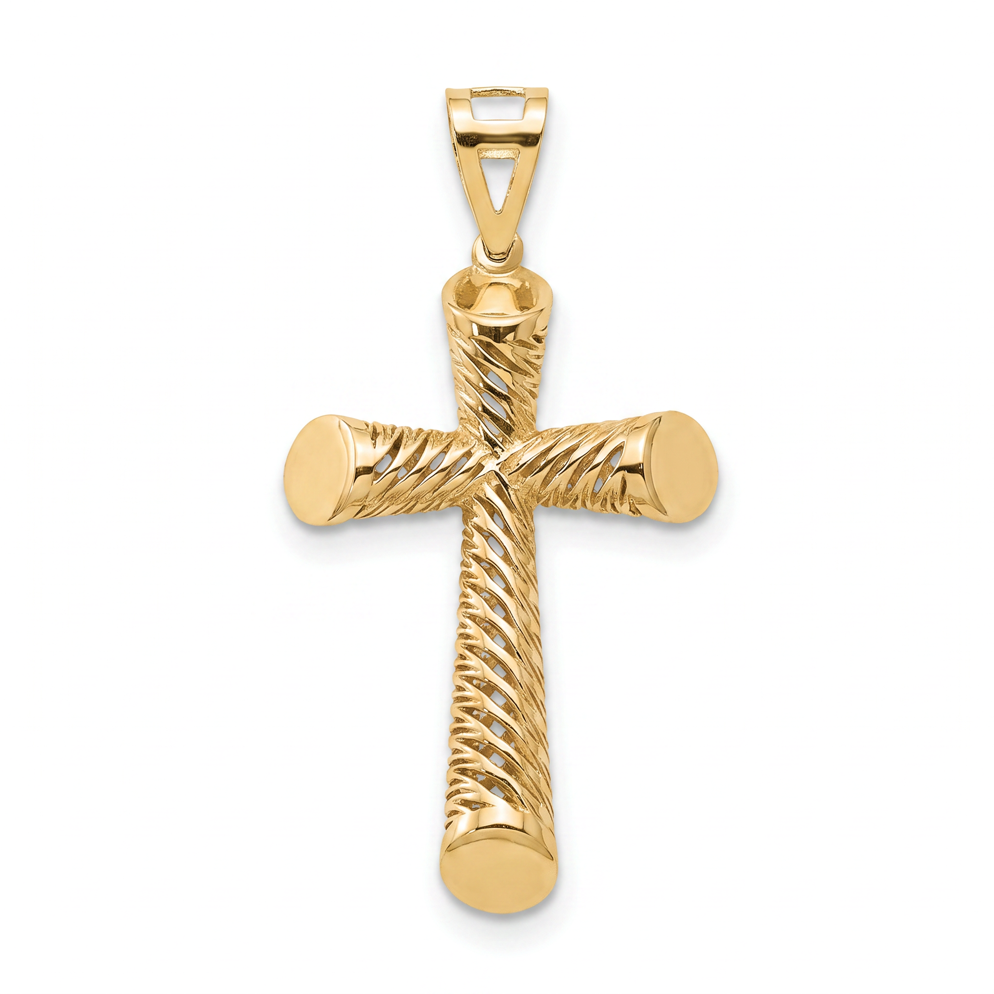 18K Yellow Gold Cross Pendant