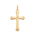 18K Yellow Gold Cross Pendant