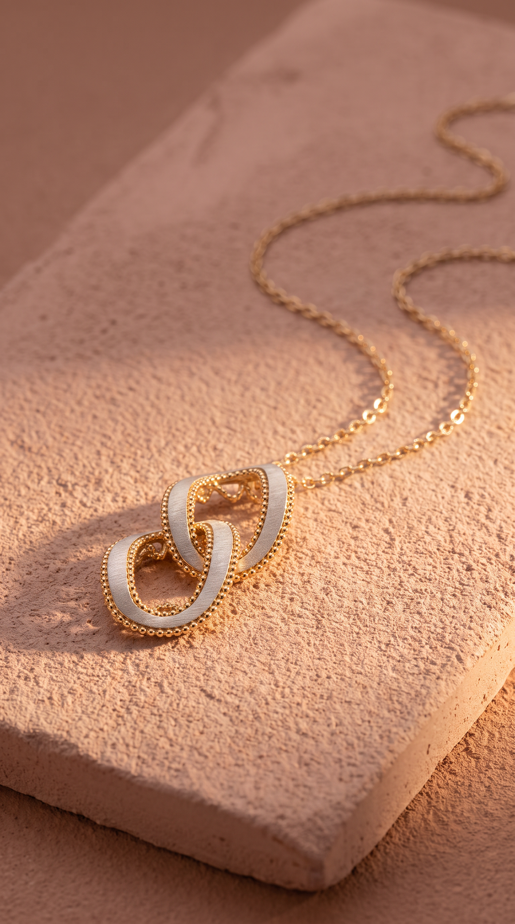 18K Two Tone Gold Necklace