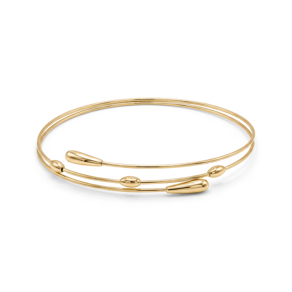 18K Yellow Gold Cuff Bracelet