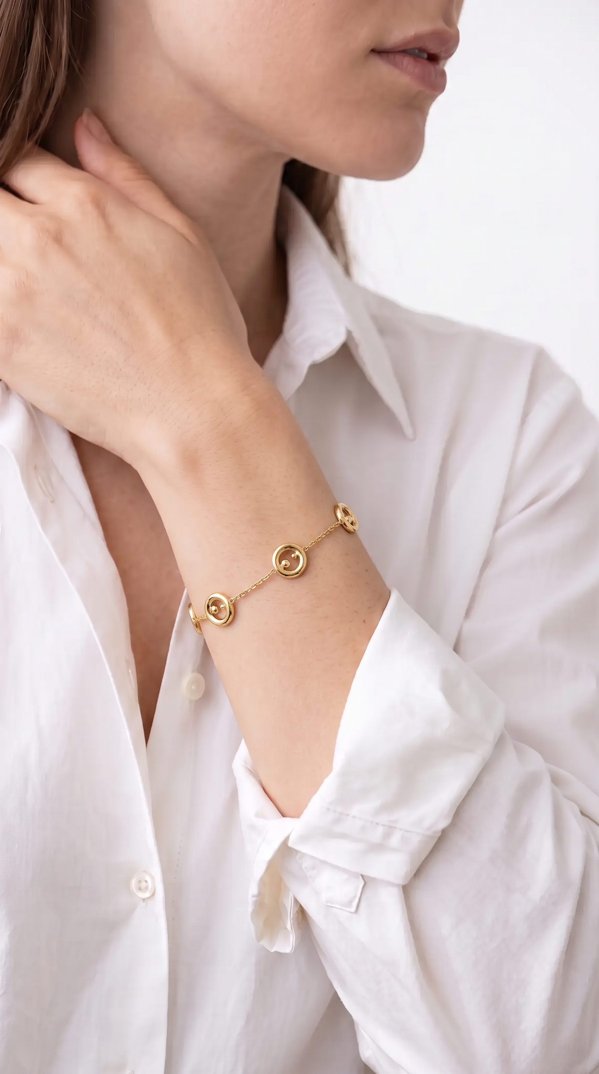 18K Yellow Gold Chain Bracelet