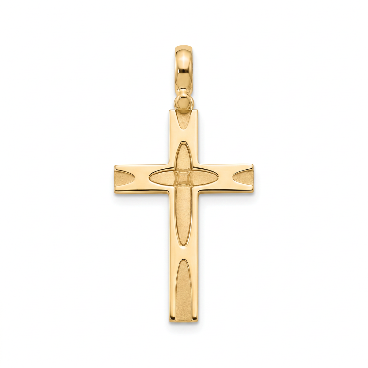 18K Yellow Gold Cross Pendant