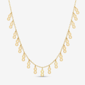 18K Yellow Gold Chain Infinity Necklace