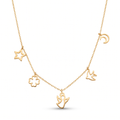 18K Yellow Gold Chain Necklace