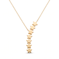 18K Yellow Gold Star Chain Necklace