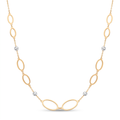 18K Two Tone Gold Necklace