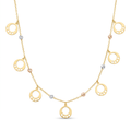 18K Multicolor Gold Necklace