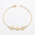 18K Yellow Gold Motif Bracelet