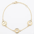 18K Yellow Gold Motif Bracelet