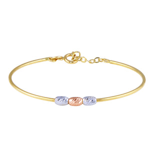 18K SOLID GOLD BABY BRACELET 5 INCHES