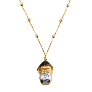 18K Solid Gold Saint Charbel Necklace